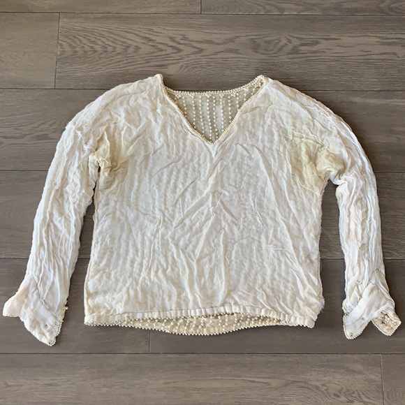 Vintage pearl top long sleeve shirt o/s - Picture 14 of 15